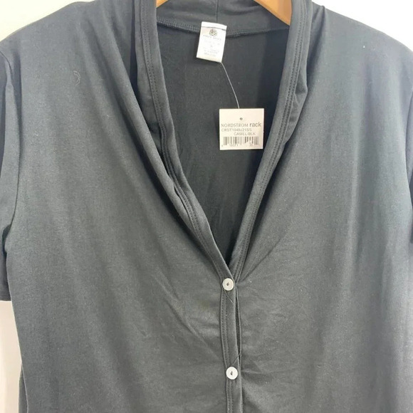 Cozy Rozy Women's Button Up Stretch Short Sleeve Pajama Top Size M NWT‎ - Picture 4 of 11